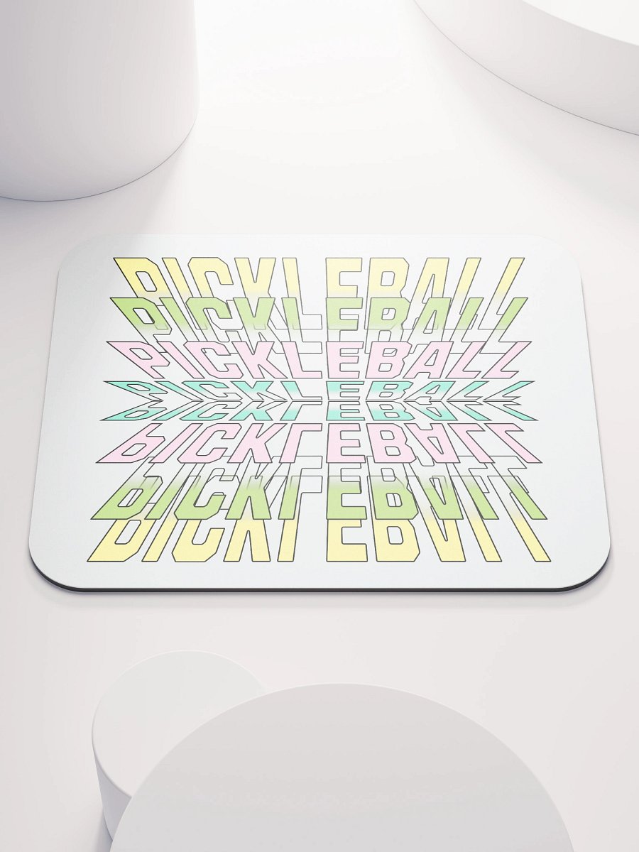 Pickleball Stacked Reflective Mirage Mouse Pad product image (2)