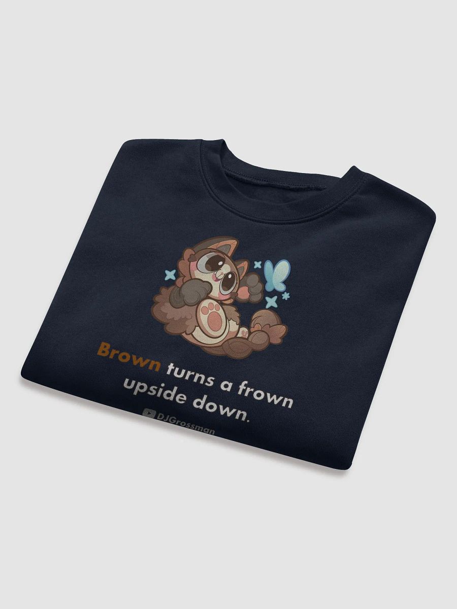 Playing Terra • "Brown turns a frown upside down." • Women's Fleece Crop Sweatshirt product image (9)