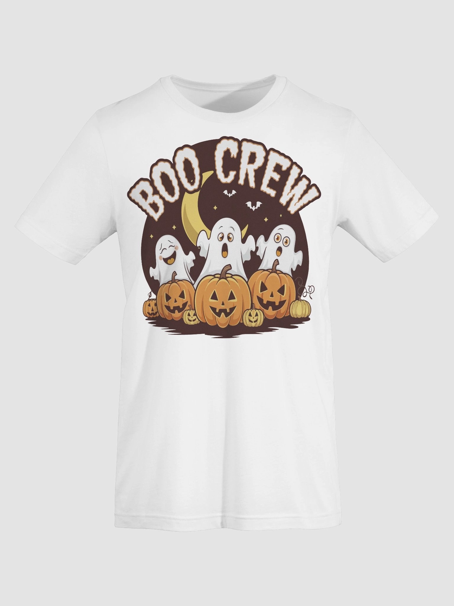Boo Crew Halloween Ghost & Pumpkin Graphic T-Shirt – Cute Spooky Fall Tee product image (55)