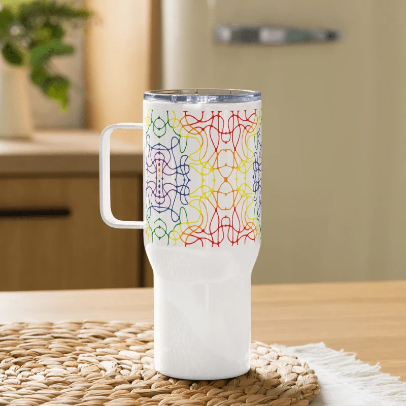 Rainbow Abstract - Travel Mug product image (2)