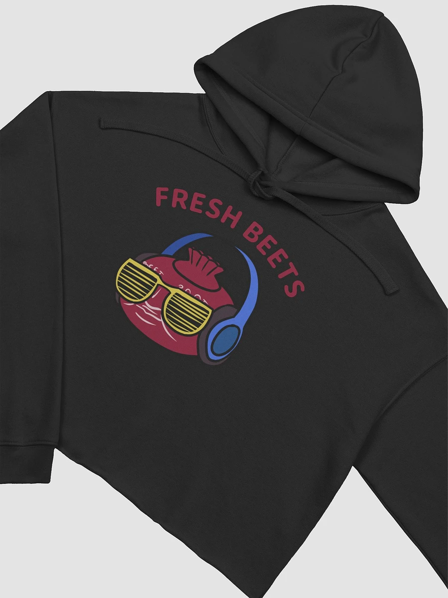Fresh Beets with Beet Poot fleece crop hoodie product image (4)