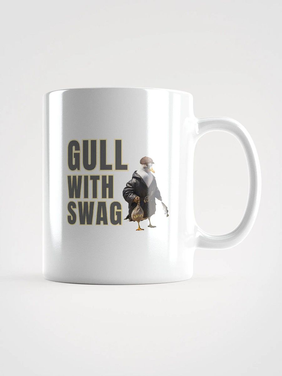 Gull with Swag Glossy White Mug product image (1)