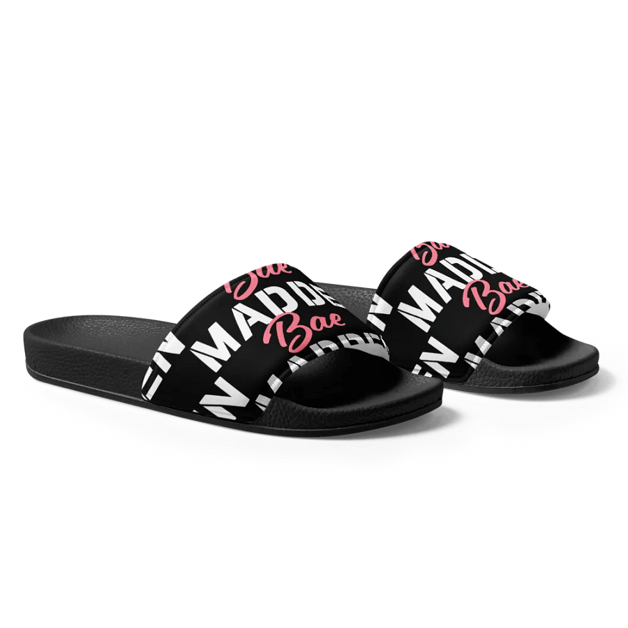 MaddenBae Mens Signature Slides Black product image (1)