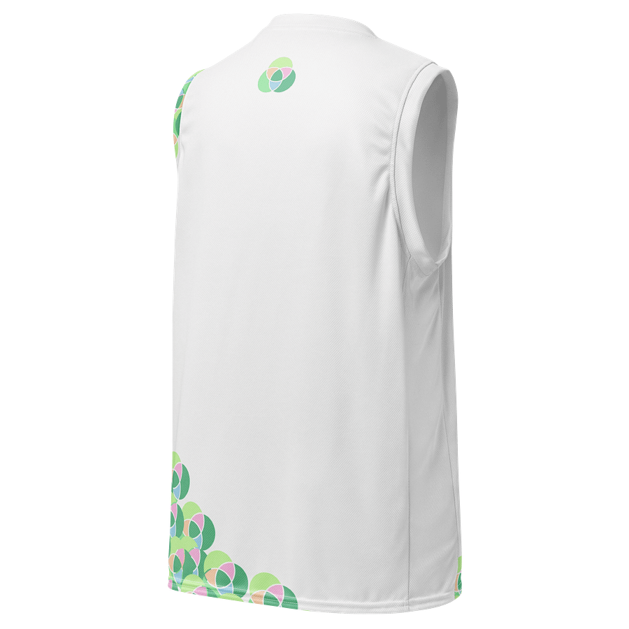 O2G All-Over Print Recycled Basketball Jersey — Signal in Motion product image (3)