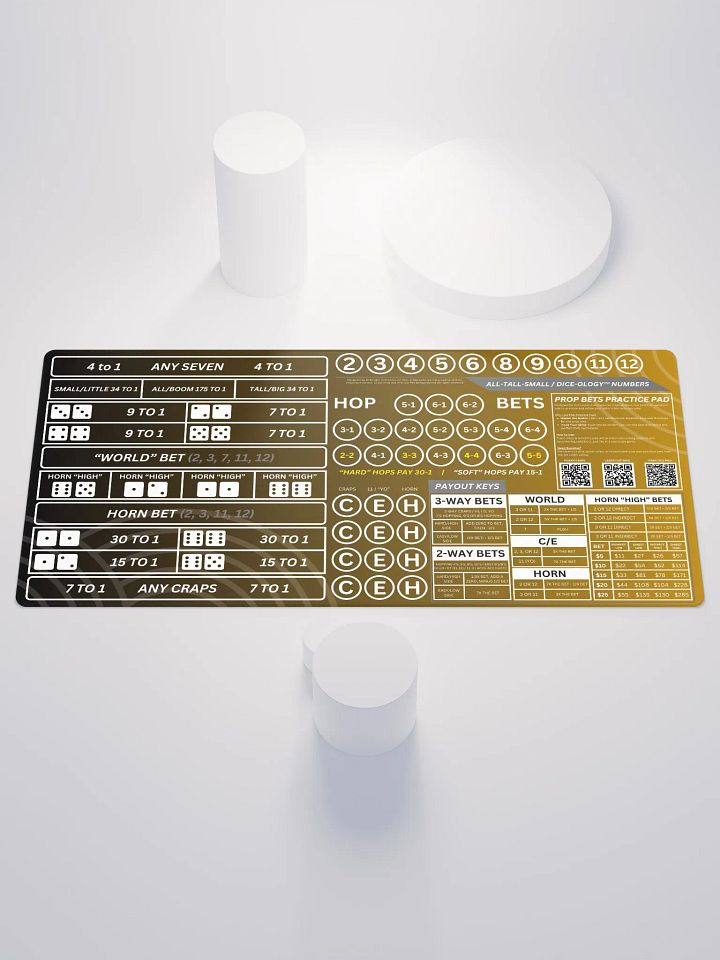 Craps Prop Box Practice Pad - Gold Fade product image (1)
