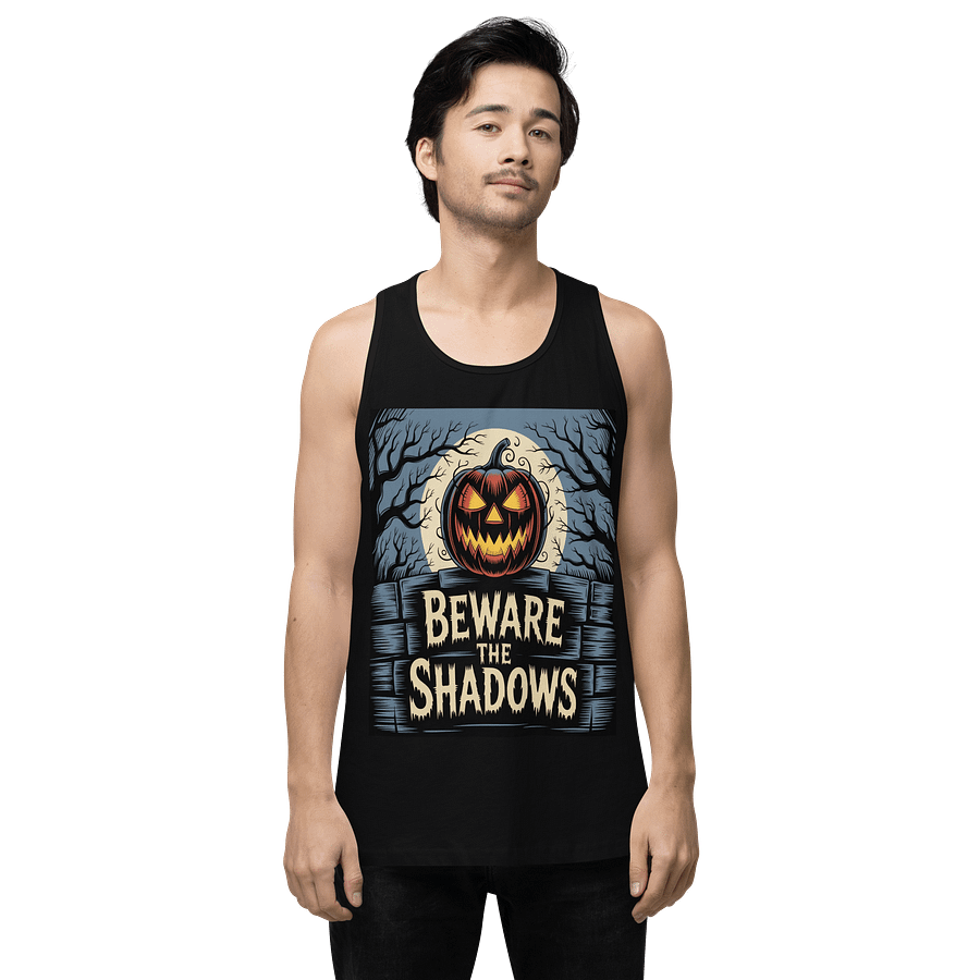 Beware the Shadows Men's Tank Top by Midnight Veil Designs - Gothic Vibes product image (1)