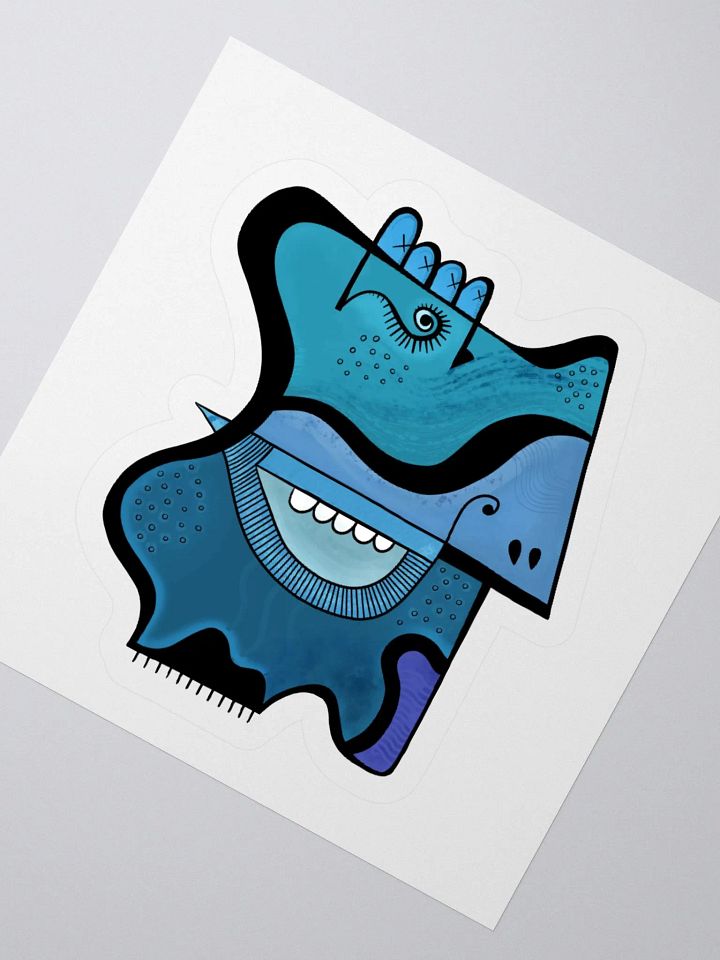 Blue Face Sticker product image (2)