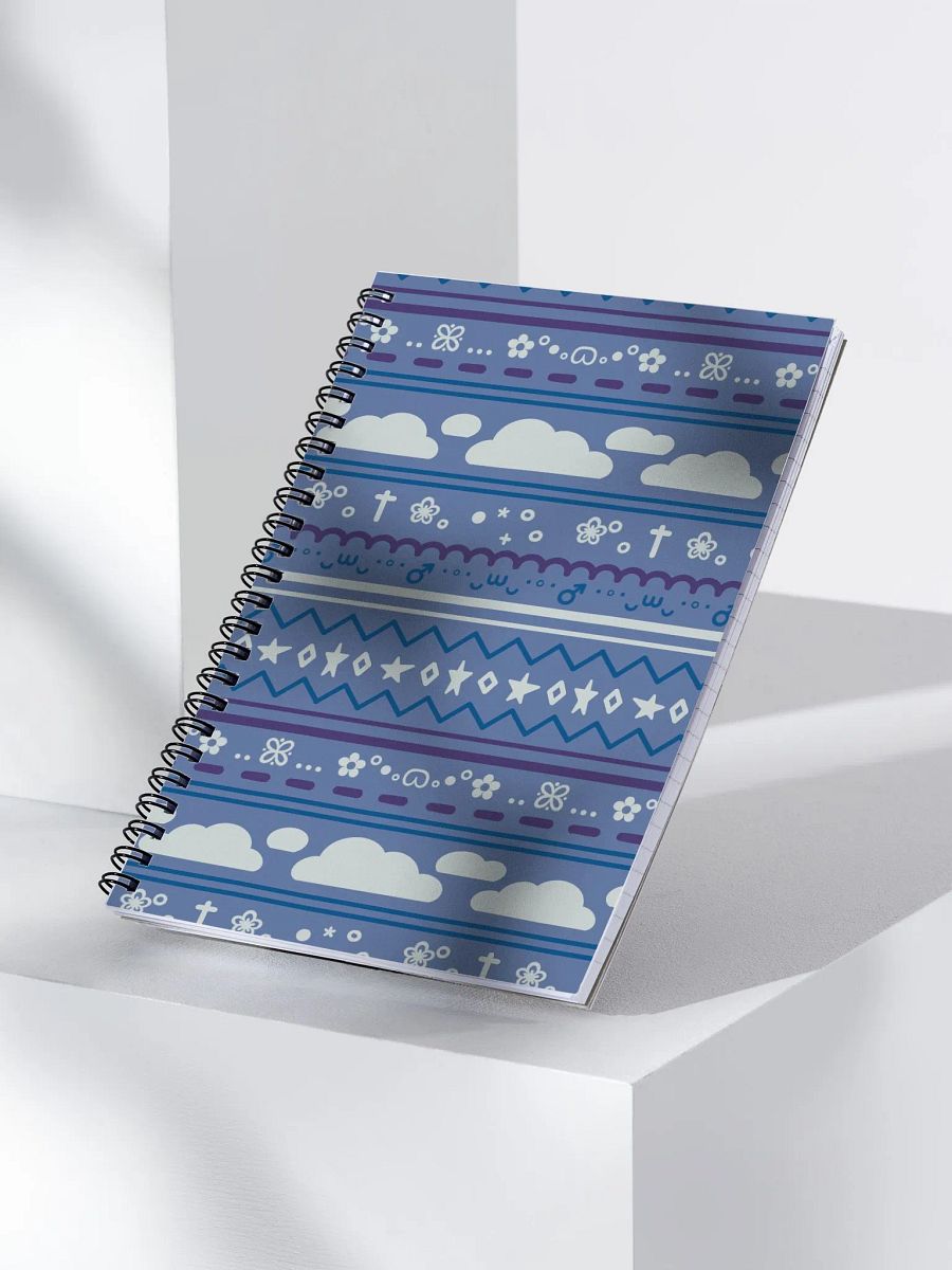 Cloudy Christmas Notebook - Blue product image (3)