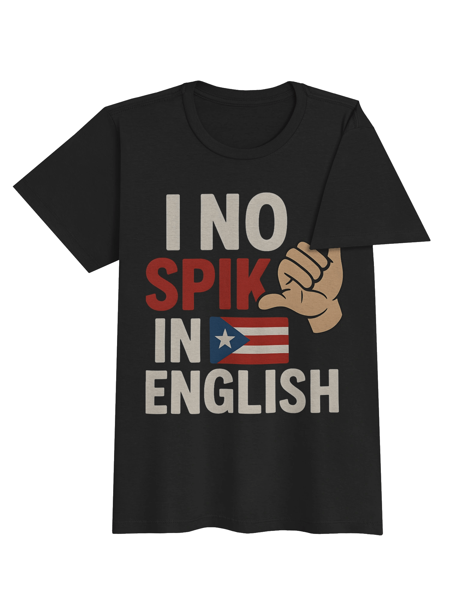 I No Spik In English T-Shirt Mujer product image (3)