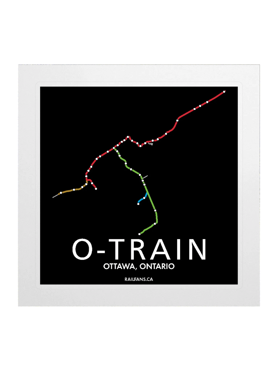 The Rail Fans Canada Transit Sticker - O-Train product image (1)