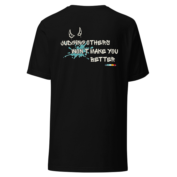 Empathy Edge Tee – “Better Without Judging” | Recycled Blend Graphic Streetwear T-Shirt — Fulfilled in US, EU & UK product image (2)