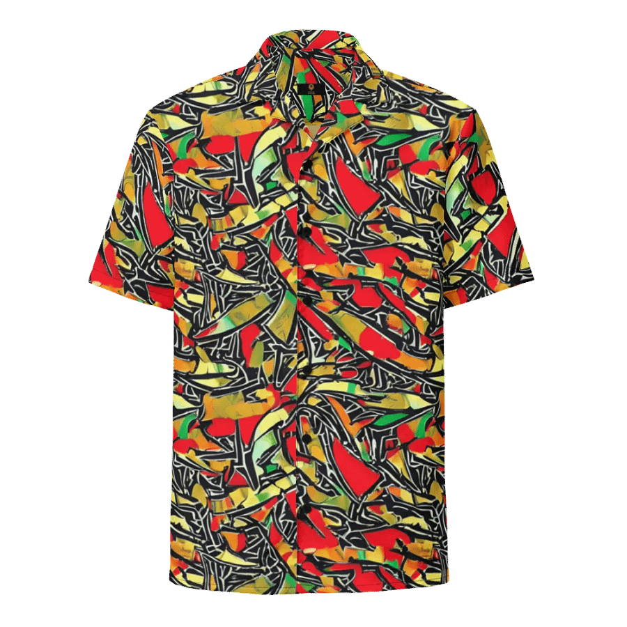 Cultural Comfort: African Black History Month Button-Down Shirt. product image (1)
