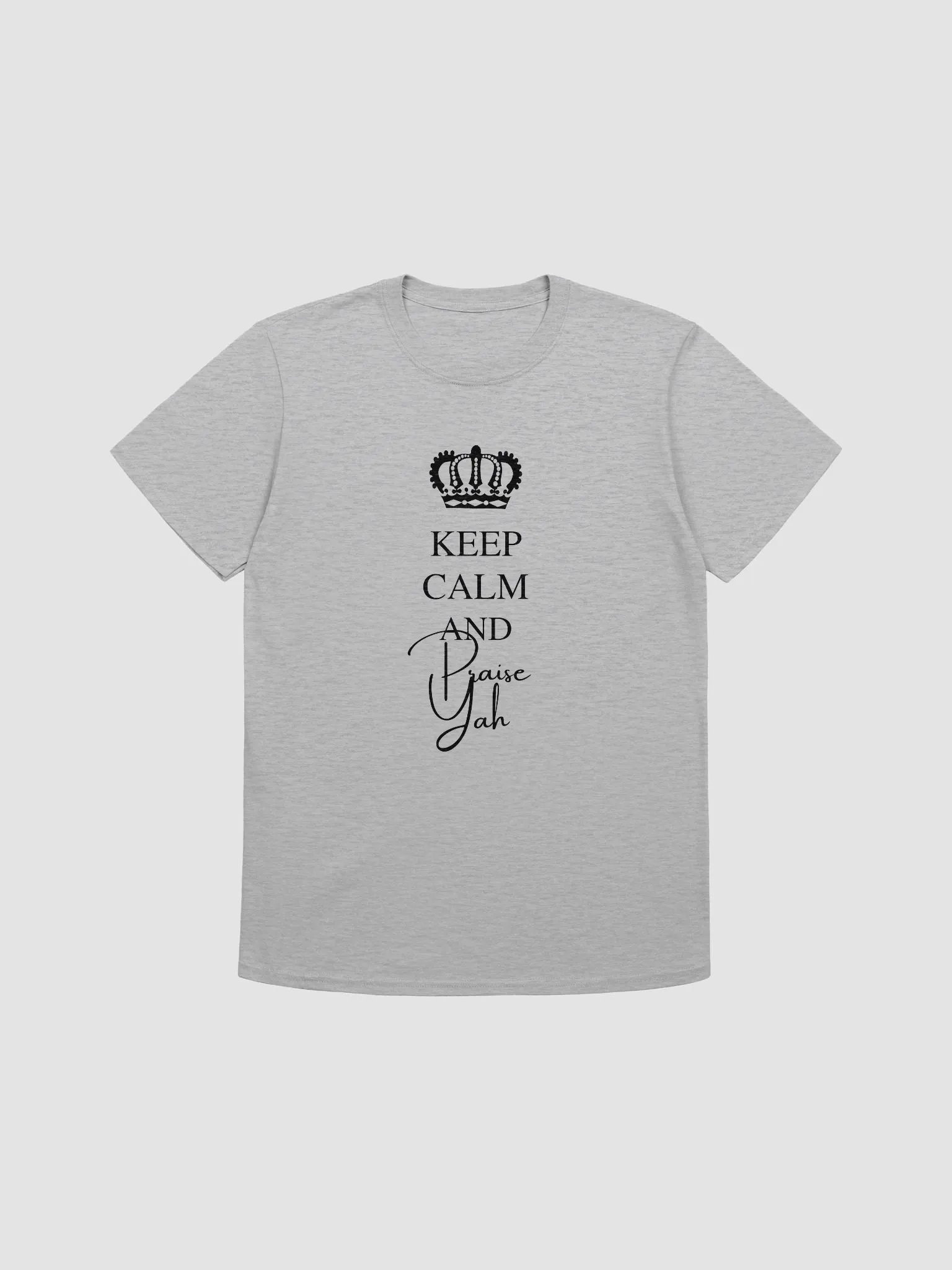 Keep Calm And Praise Yah | Blck ltrs | T-Shirt Male product image (2)
