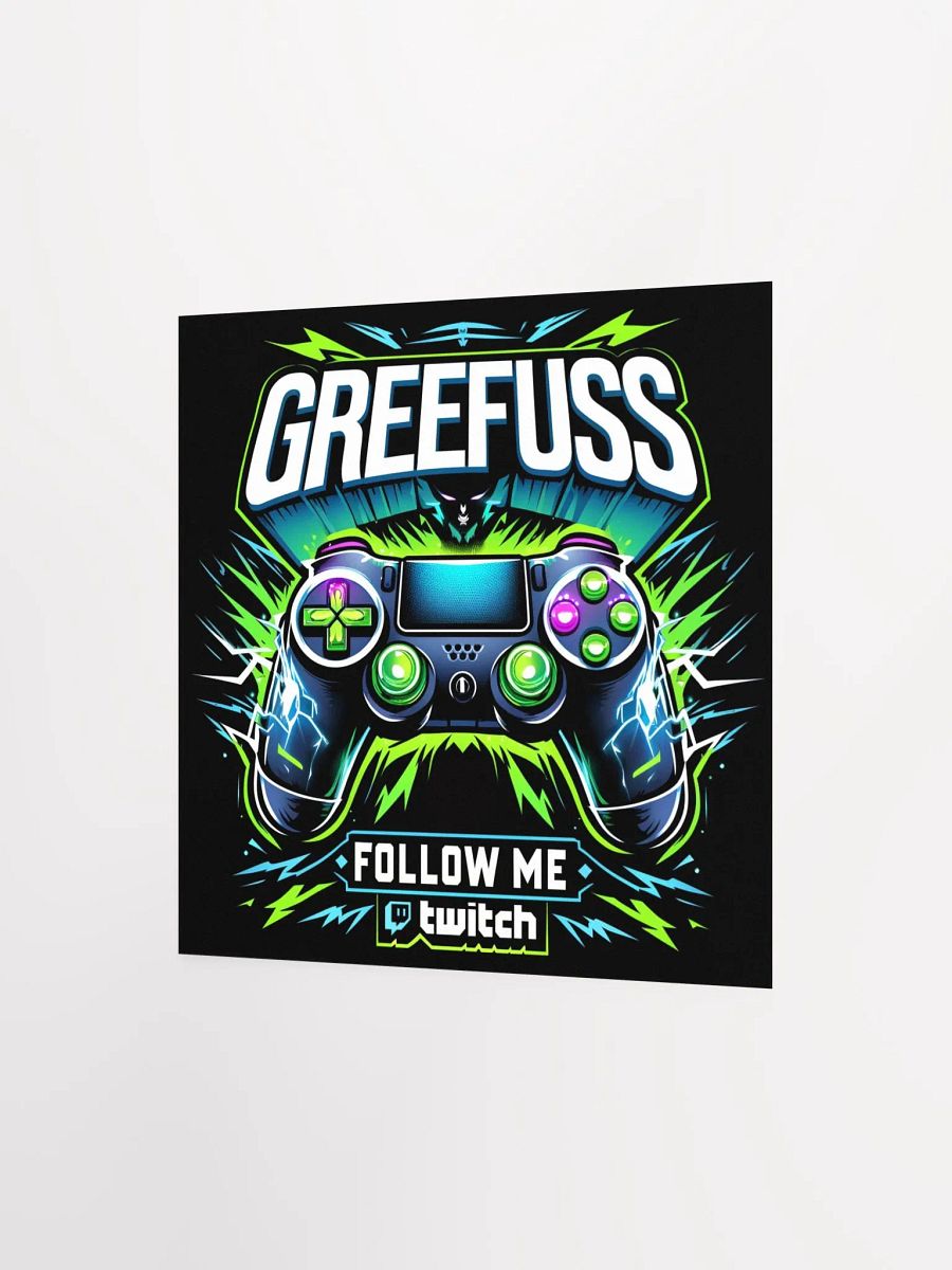 Neon Gaming Controller Poster product image (7)