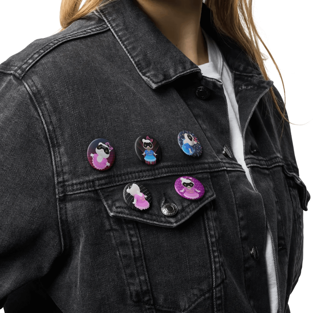 Robot Lila (set of pin buttons) product image (3)