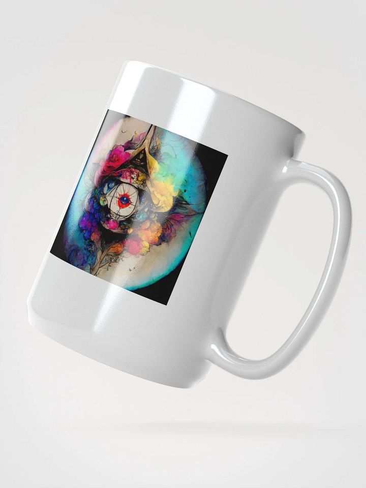 Vibrant Eye and Floral Abstract Mug product image (2)