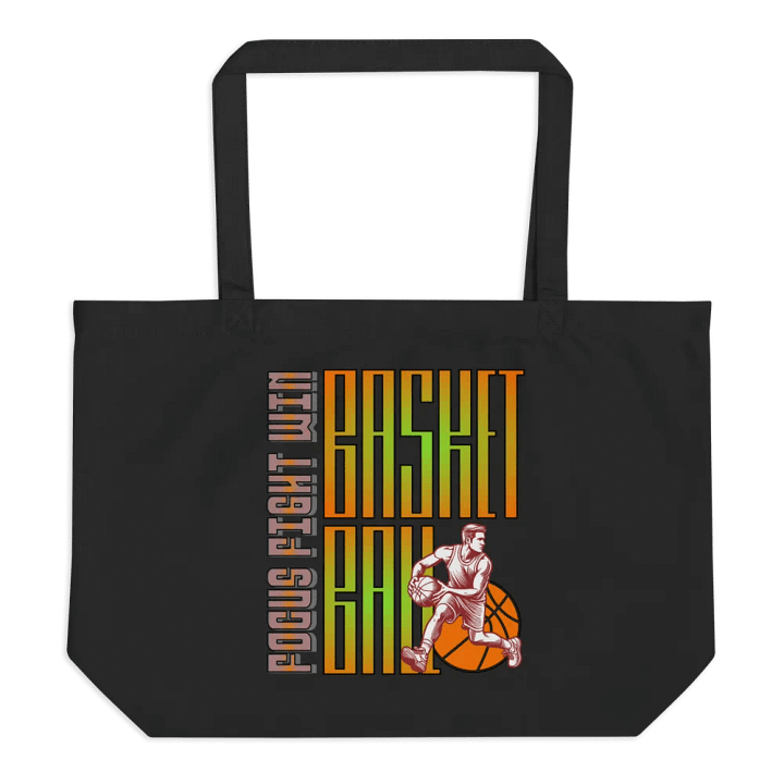 Focus Fight Win Basketball Eco-Friendly Vibes Tote Bag product image (1)
