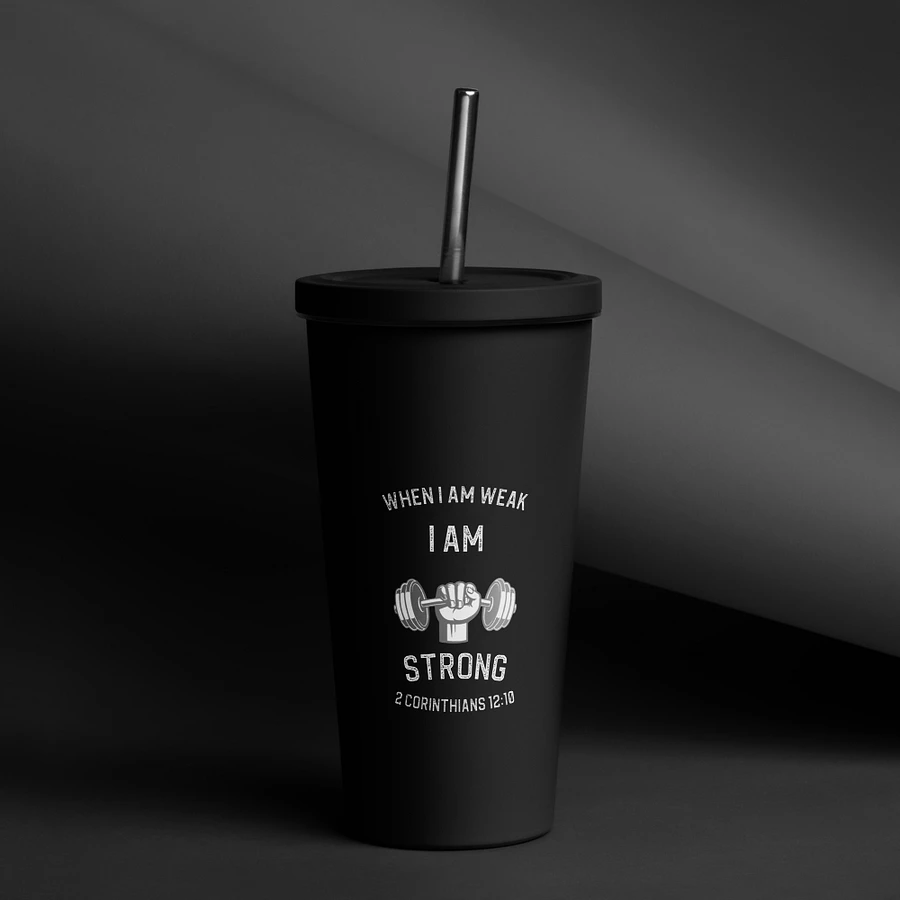 I Am Strong 20 oz. Isolated Cup: Black product image (14)