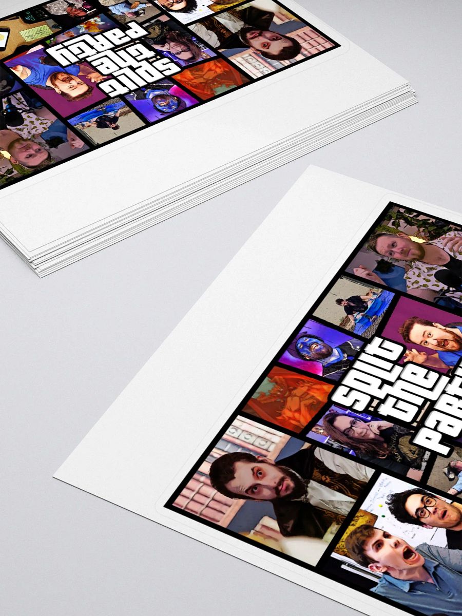 Big Borrowed Vehicle Photo Mosaic - Kiss Cut Parody Logo product image (4)