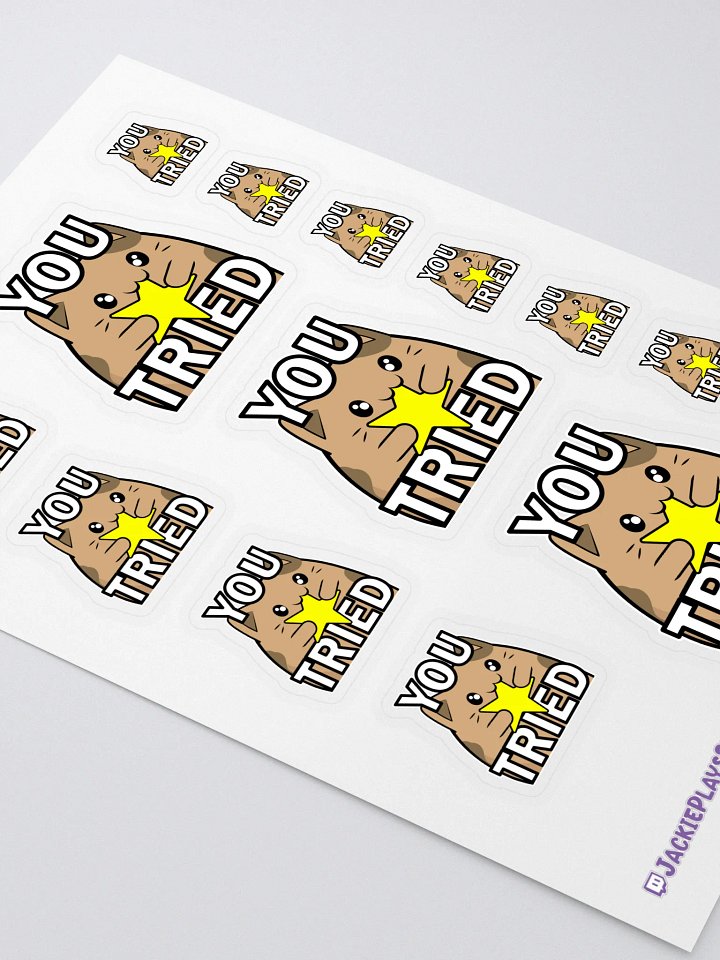 You Tried Sticker Sheet product image (2)