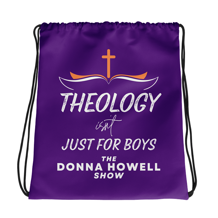 Theology Isn't Just for Boys Drawstring Bag product image (1)