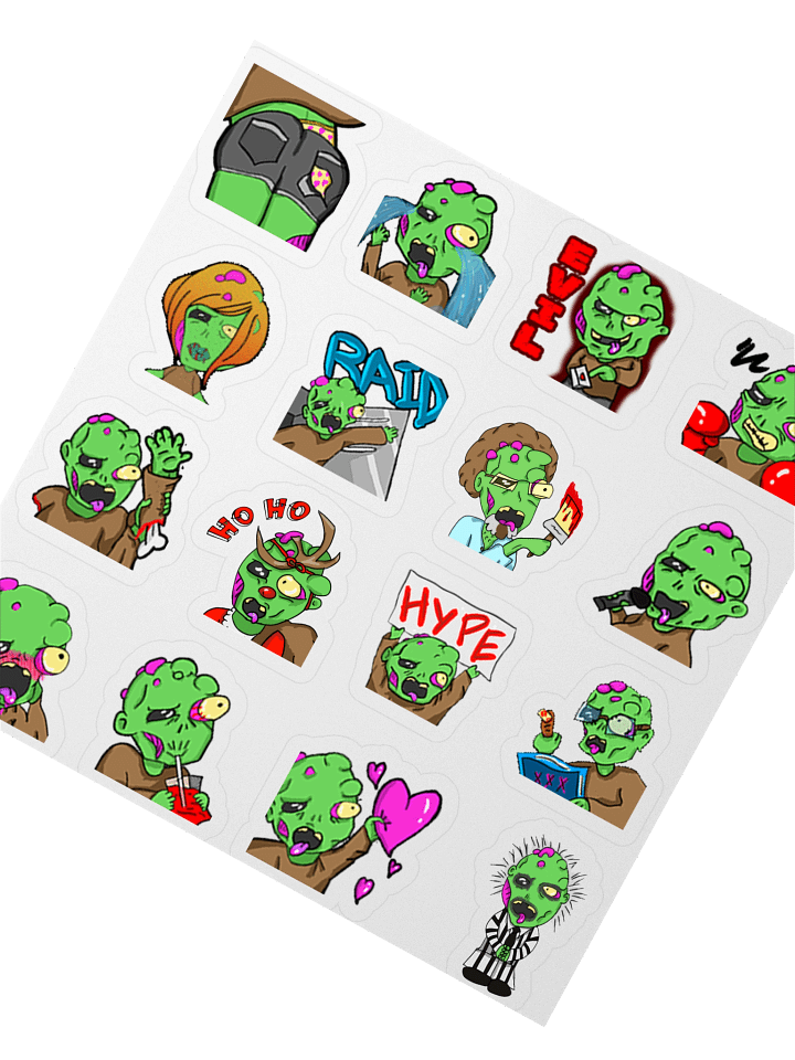 Paul Emote Sticker Sheet product image (2)
