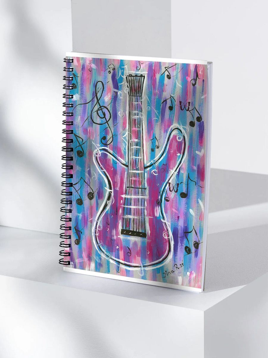 My guitar (art by Dina R.) - acrylic painting picture - Notebook product image (4)