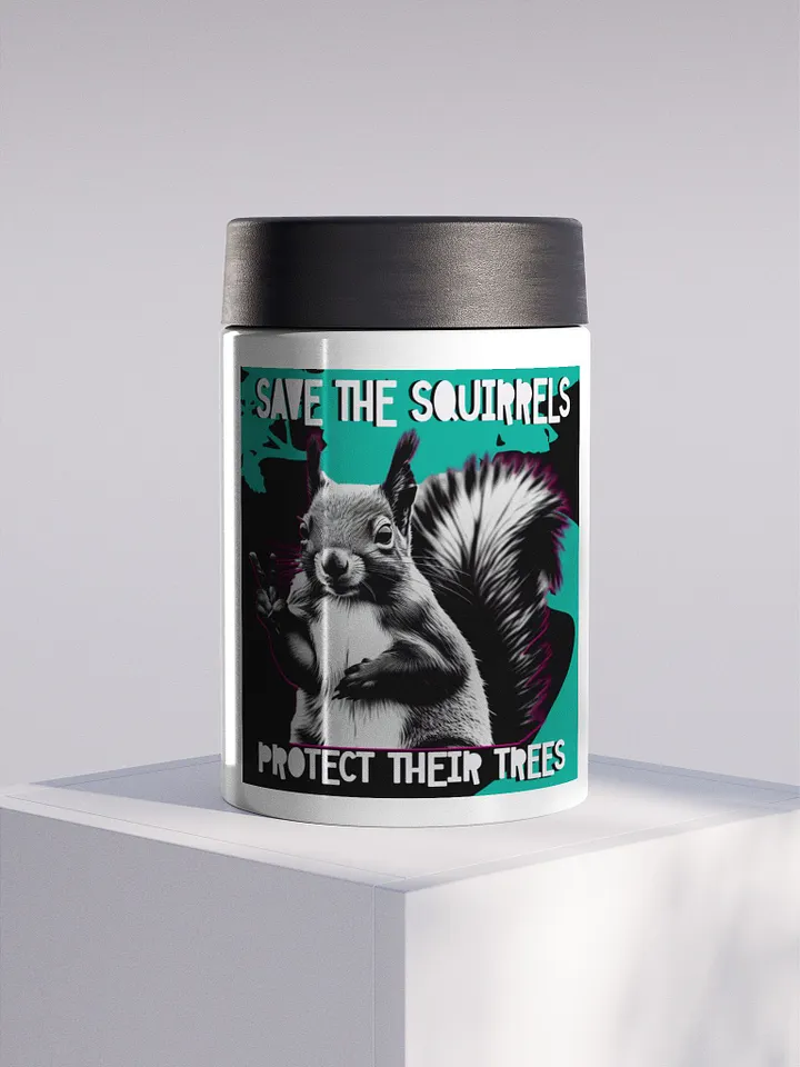 Peaceful Squirrel Stainless Steel Koozie product image (1)
