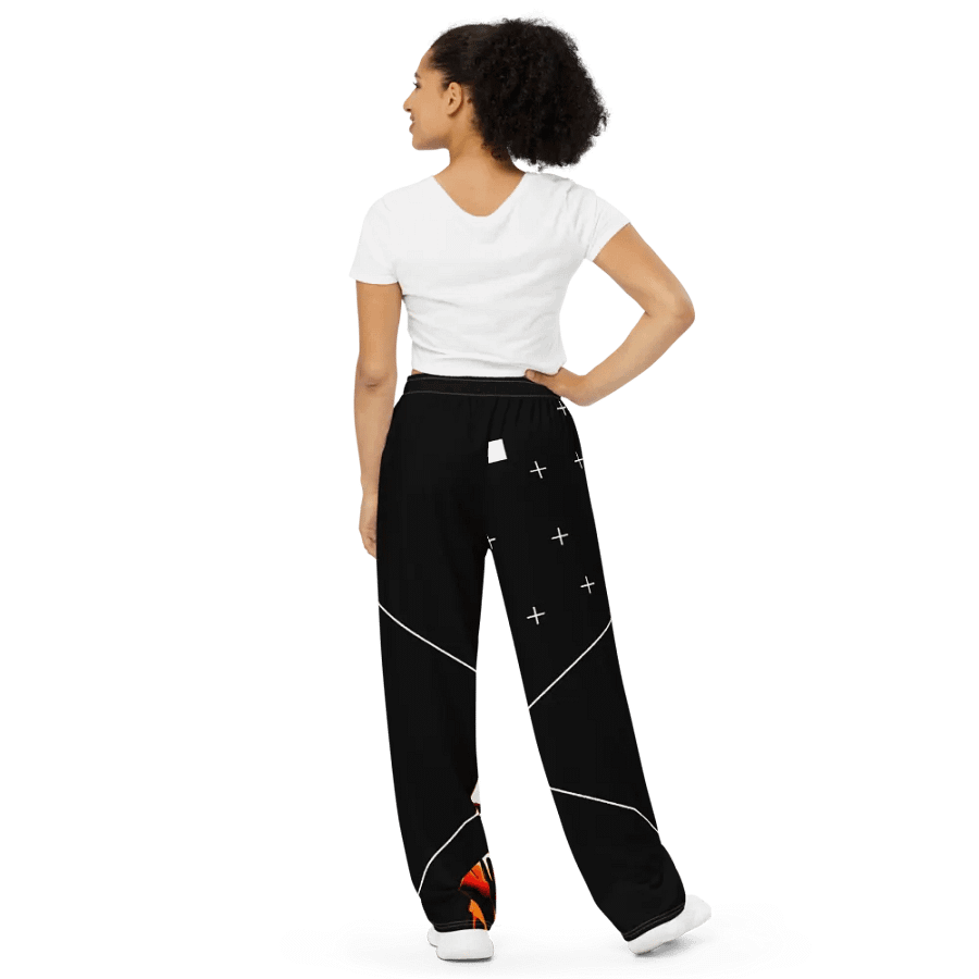 The 369-XP RED CORE All-Over Print Unisex Wide-Leg Pants product image (4)