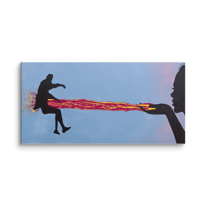 Sent with a Kiss - Canvas Print product image (1)