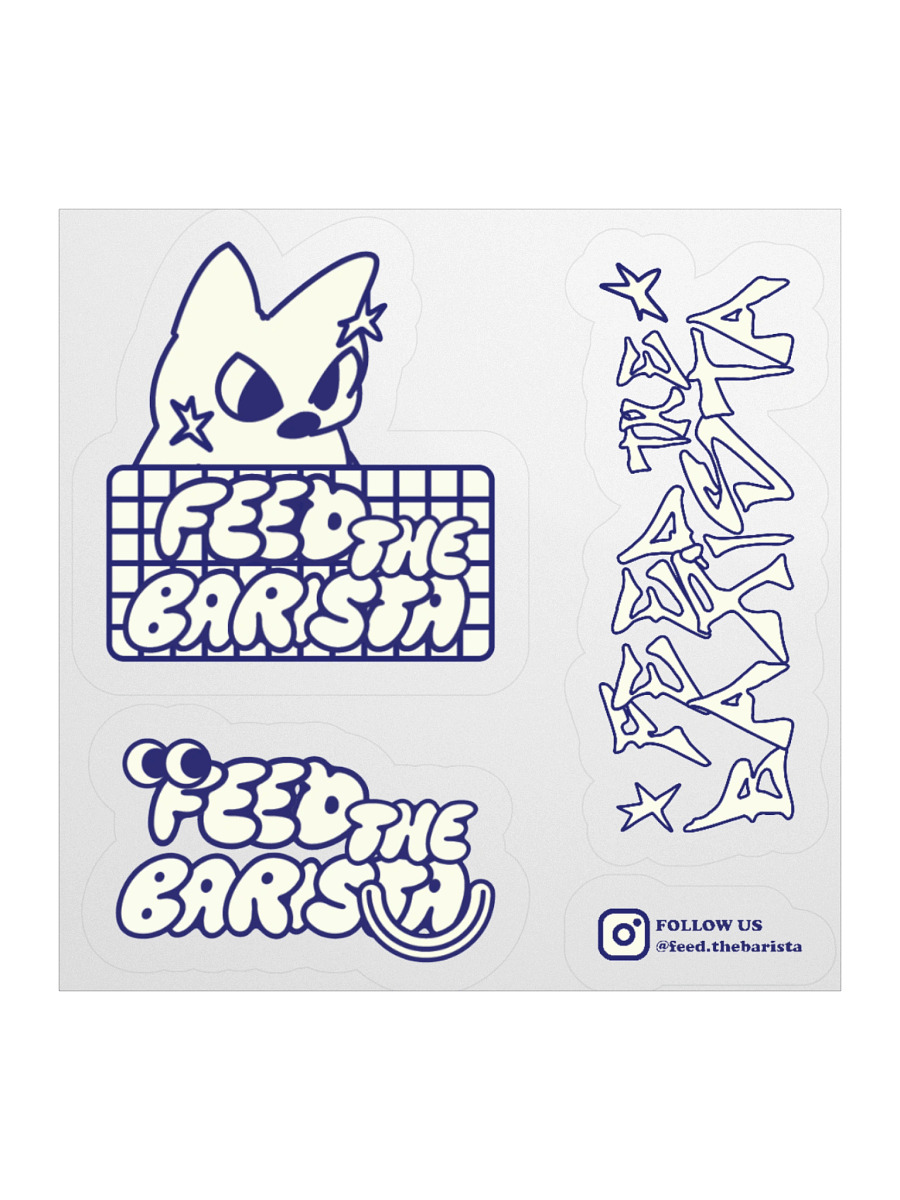 Feed the Barista sticker sheet 1 product image (1)