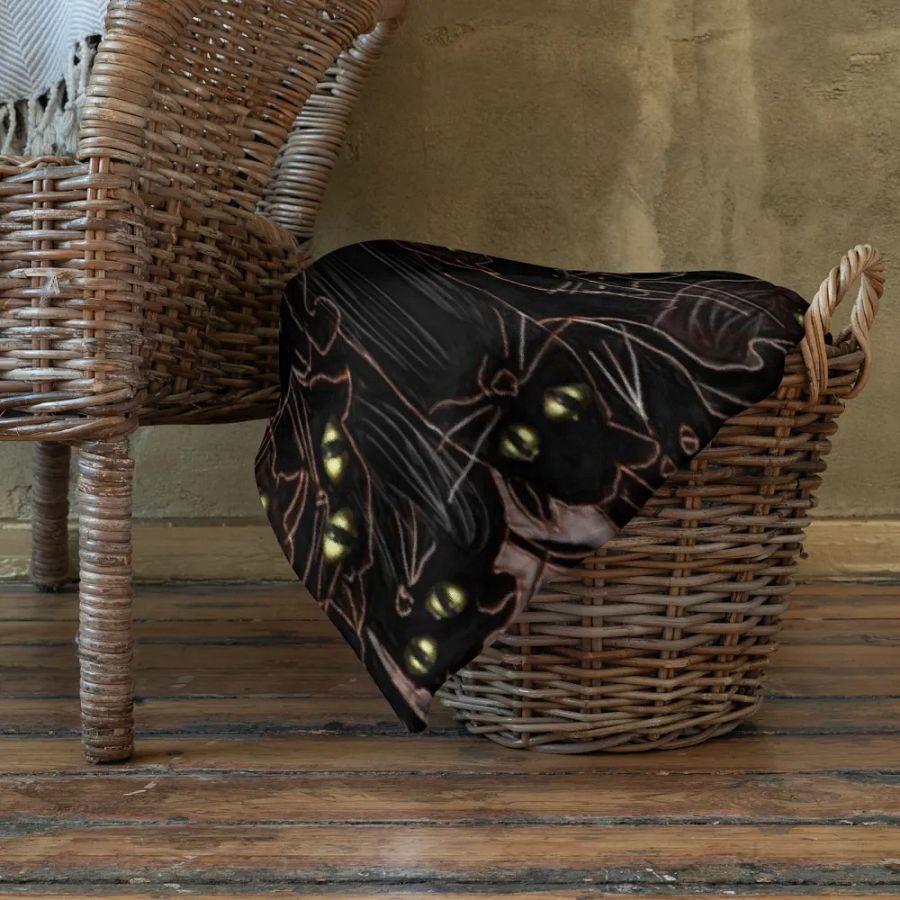 Black Cats Throw Blanket product image (22)