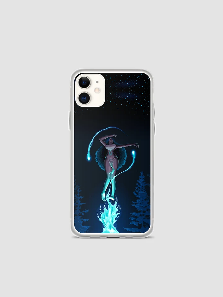 Anime Tribal Girl Phone Case: Enchanting Forest Flames for iPhone product image (2)