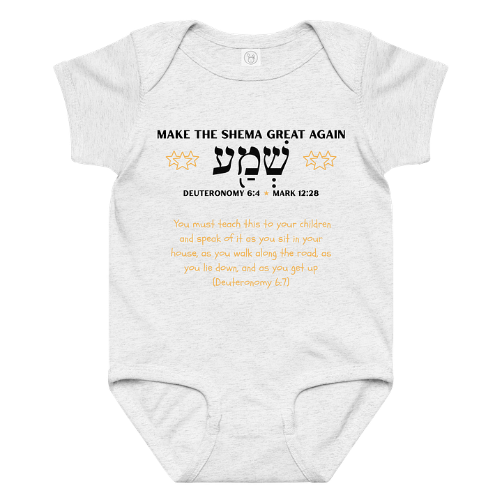 Shema Baby Bodysuit (black print) product image (1)