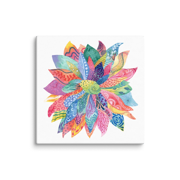Flower Doodle Canvas Print product image (11)