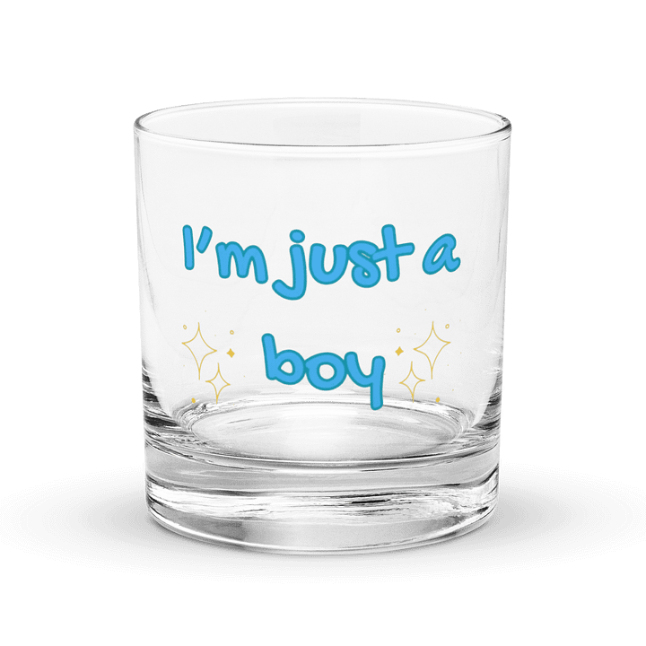 Just a boy whiskey glass product image (1)