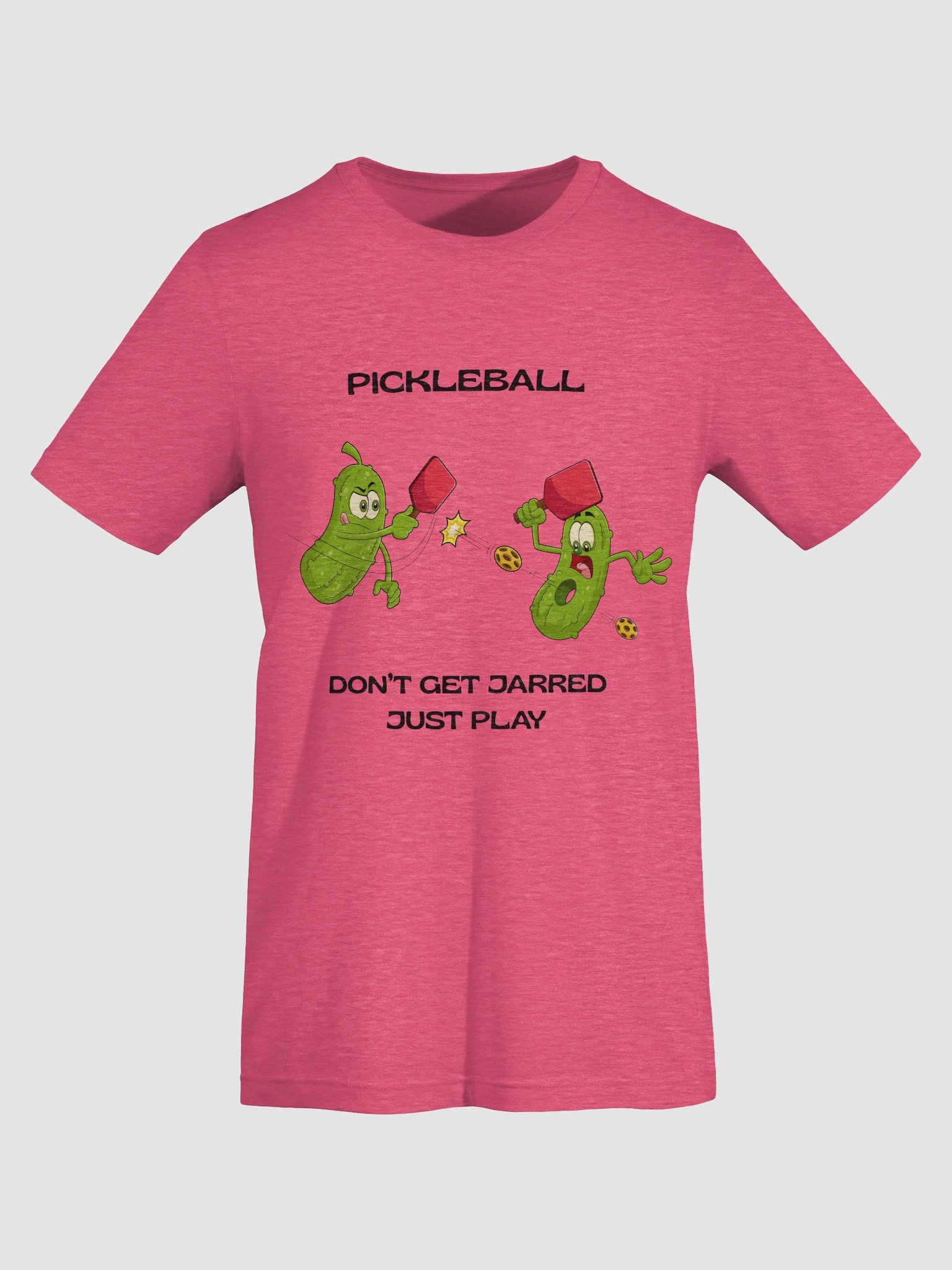 Pickleball Don't Get Jarred Just Play Bella Supersoft Unisex T-Shirt product image (7)