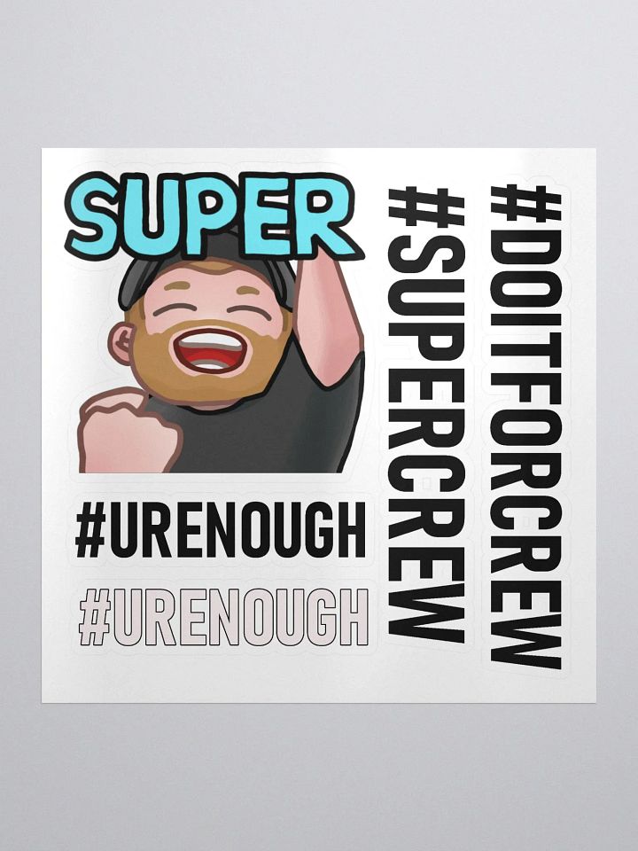 #supercrew - sticker set product image (1)