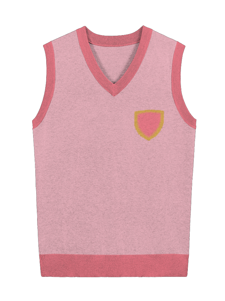 Pink Scholastic Celebration V-Neck Knit Vest product image (3)