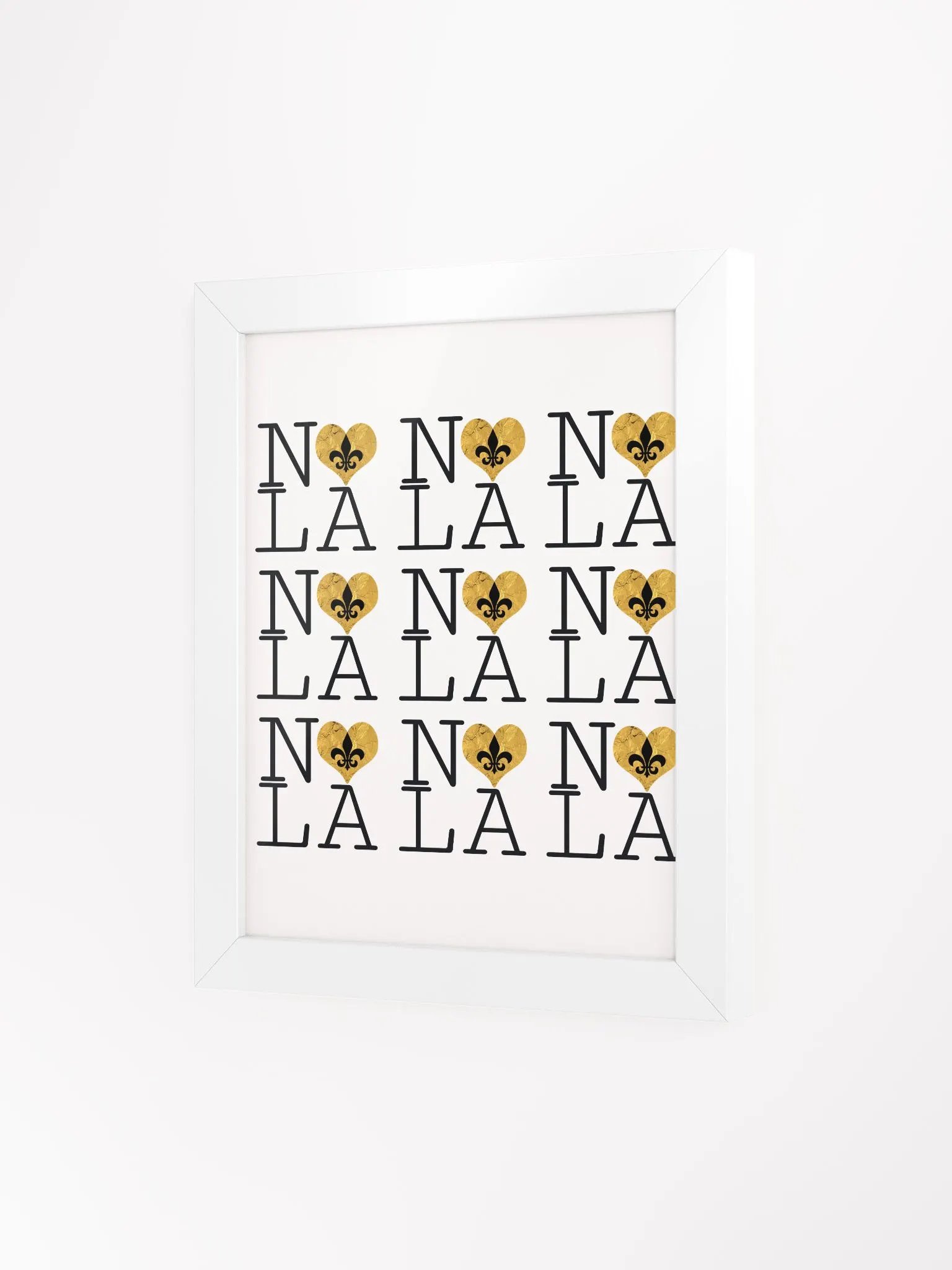 I LOVE NOLA **LEGACY POSTER** (GOLD WRAP HEART) product image (3)