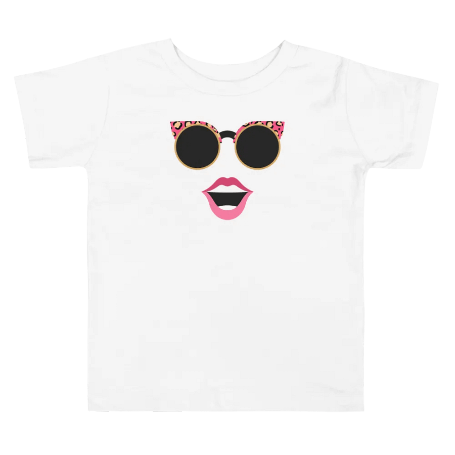 Pink Leopard Shades Kiss Toddler Tee product image (2)