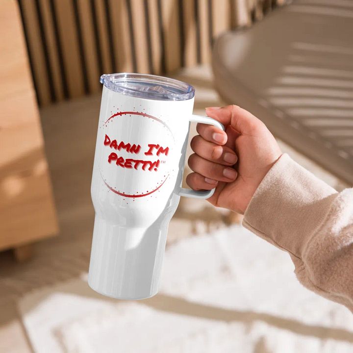 Damn I'm Pretty Travel Mug - Red Circle product image (1)