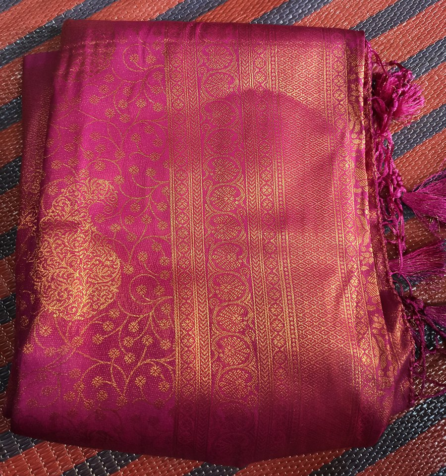 Fancy Silk Saree Pink product image (1)