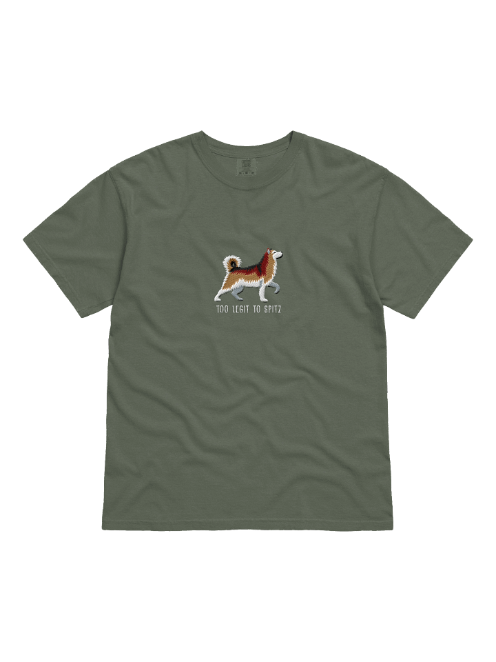 Too Legit to Spitz T-Shirt(Embroidered) of an Alaskan Malamute(Sable) product image (21)