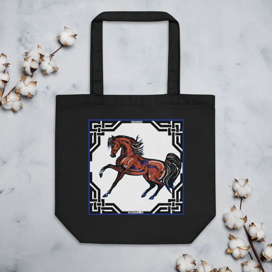 Prancing Bay Arabian Stallion Tote Bag product image (3)