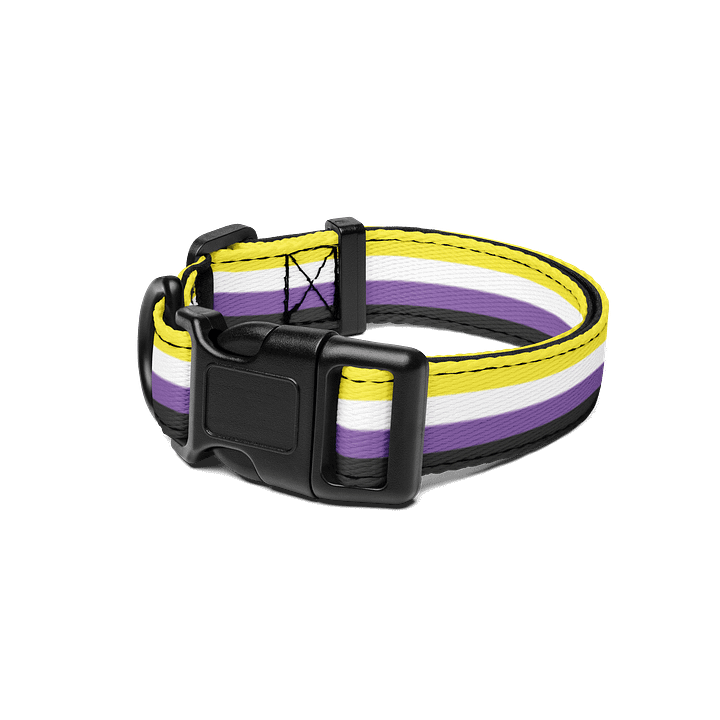 Non-binary Pride Flag Pet Collar product image (1)