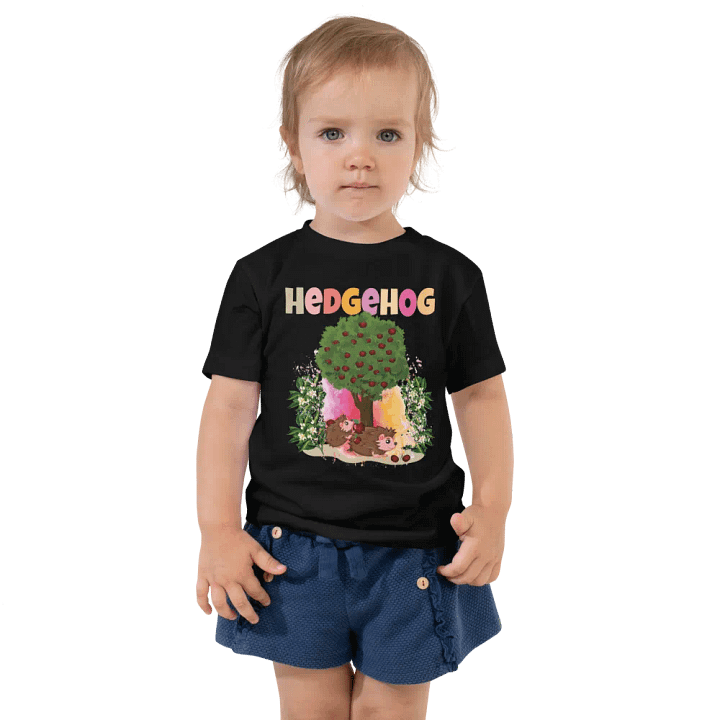 Hedgehog Cute Colorful Funny Bella +Canvas Toddler T-Shirt – Fun Gift for Kids product image (1)