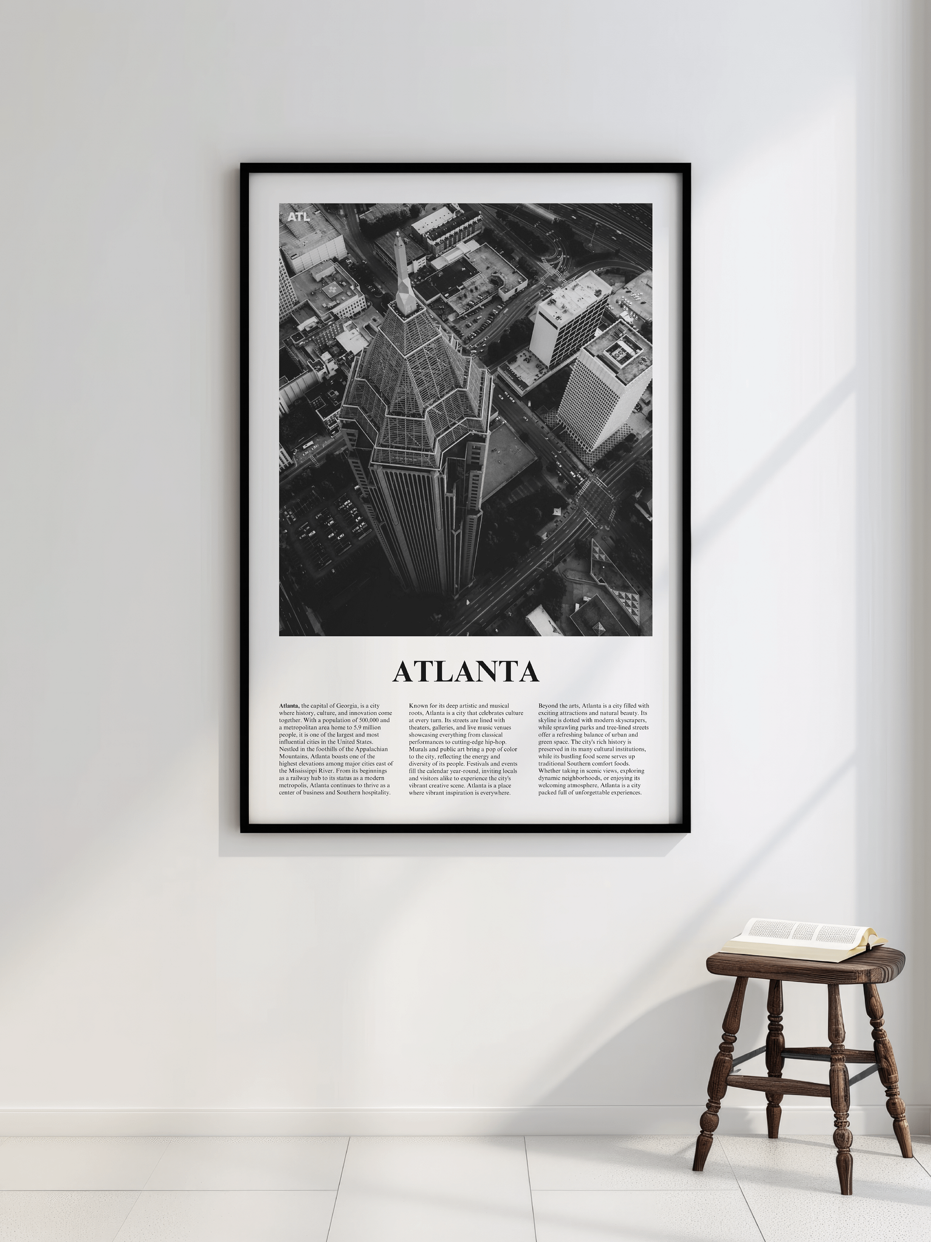 Atlanta 04 Newspaper Poster | Framed product image (2)