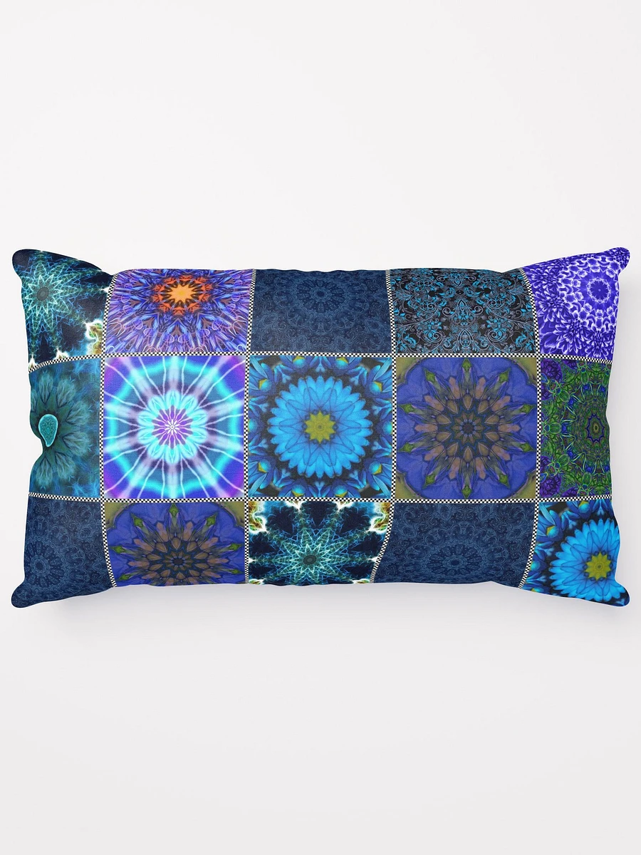 Blue Crazy Quilt Throw Pillow product image (14)