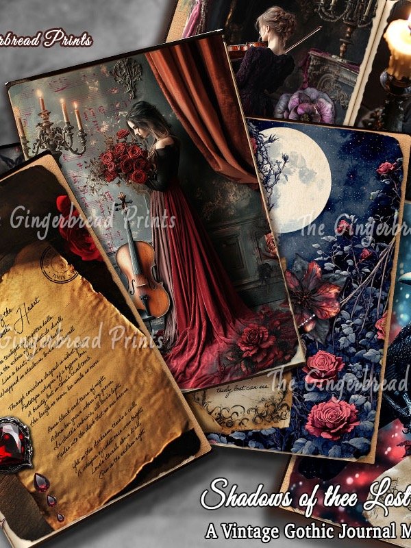 Shadows of the Lost Heart Journal+Ephemera Jumbo Kit Digital Download product image (3)
